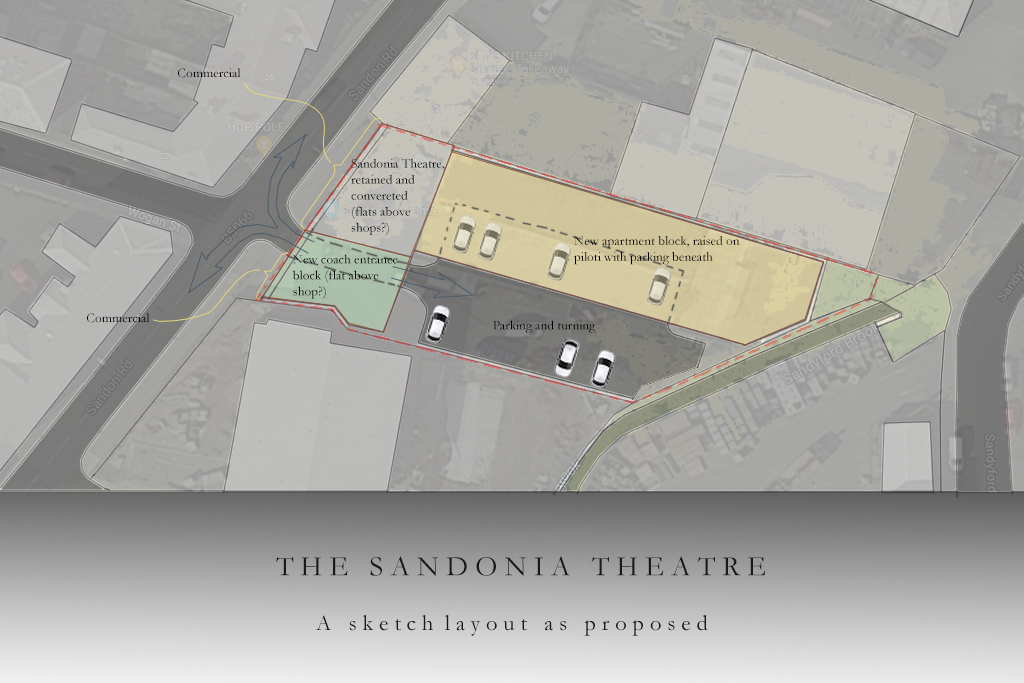 Proposed site layout by Sean Pemble from SAVE's alternative scheme (Sean Pemble)