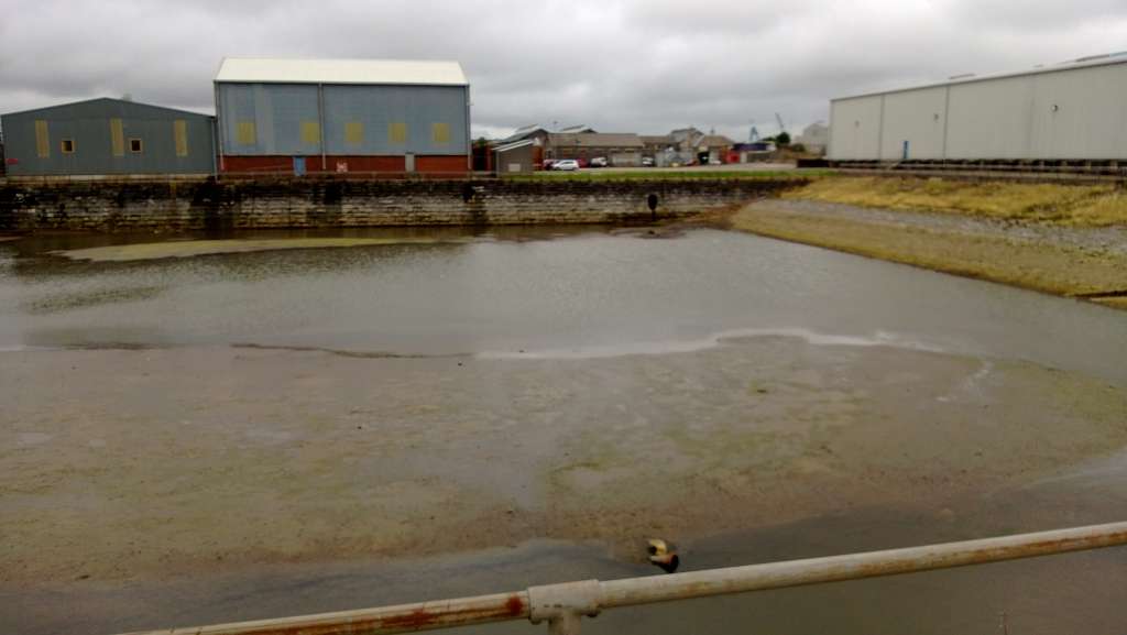 The Grade II listed Timber Pond set to be infilled for a 5-storey building (Adrian James) 