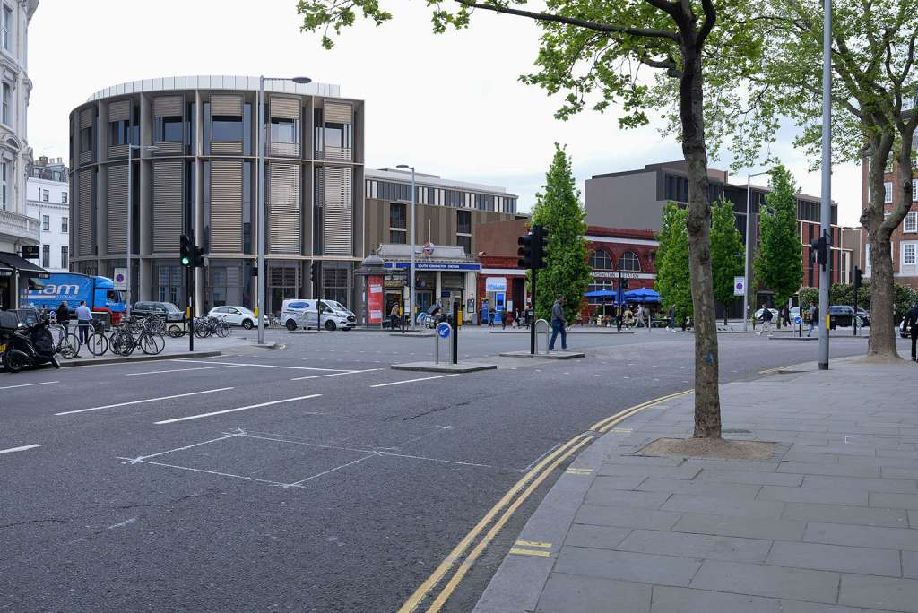 The new office building proposed in place of South Ken's listed bullnose (Brompton Assoc.)