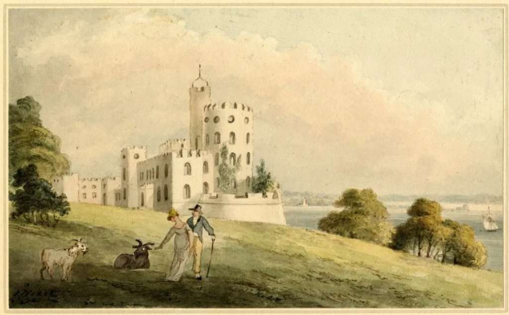 Watercolour by John Nixon, dated 1800 (Credit: Carisbrooke Castle Museum Trust)