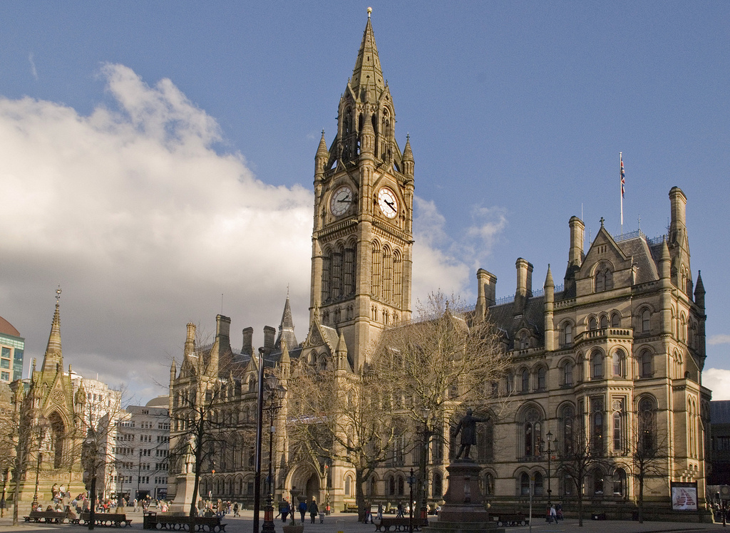 Manchester Town Hall, Grade I listed. Photo: Mark Andrew, via Wikipedia