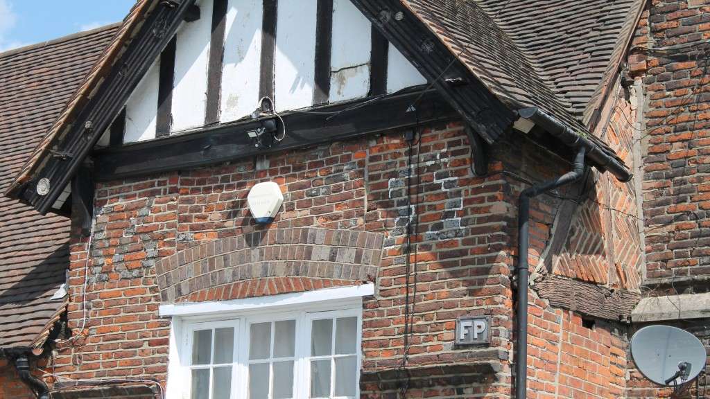 The Old Farmhouse in 2023, showing date detail. Helen Wallbridge, Hampshire Community Heritage