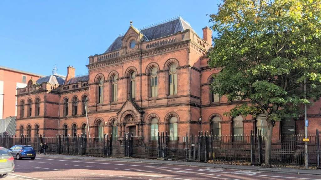 The Old Town Hall in Belfast City Centre (c.1869-71), currently vacant and deteriorating